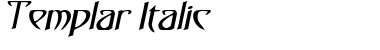 Templar Italic Font