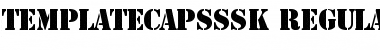 TemplateCapsSSK Regular Font