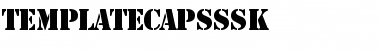 TemplateCapsSSK Regular Font