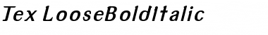 Tex ItalicBold Font