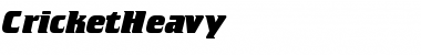 CricketHeavy Normal Font