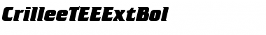 CrilleeTEEExtBol Regular Font