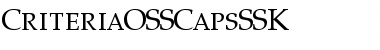 Download CriteriaOSSCapsSSK Font