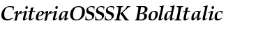 Download CriteriaOSSSK Font