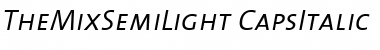 TheMixSemiLight Roman Italic Font