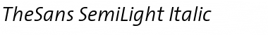 The Sans Semi Light- Italic Font