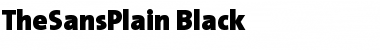 TheSansPlain-Black Black Font