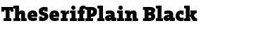 TheSerifPlain-Black Black Font