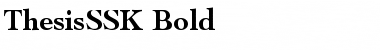 ThesisSSK Bold Font