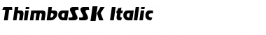 ThimbaSSK Italic Font