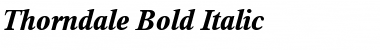 Thorndale Bold Italic Font