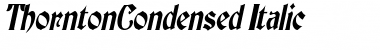 Download ThorntonCondensed Font