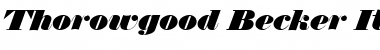 Thorowgood Becker Italic Font
