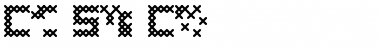 Cross Stitch Coarse Regular Font