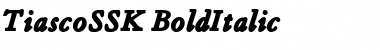 TiascoSSK BoldItalic Font