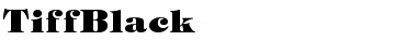TiffBlack Regular Font