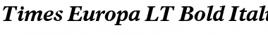 Download TimesEuropa LT Roman Font