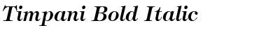 Timpani Bold Italic Font