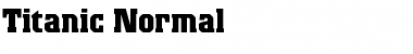 Titanic Normal Font