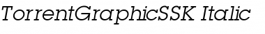 TorrentGraphicSSK Italic Font