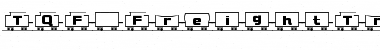 TQF_FreightTrain Regular Font