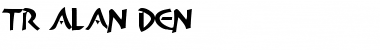 TR Alan Den Regular Font