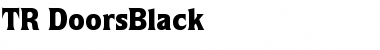 TR DoorsBlack Regular Font