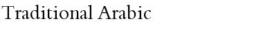 Traditional Arabic Regular Font