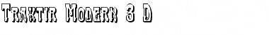 Traktir-Modern 3-D Regular Font
