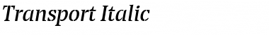 Transport Italic Font