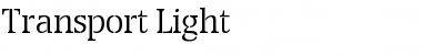 Transport Light Regular Font
