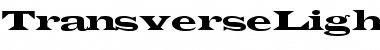 TransverseLightSSK Regular Font