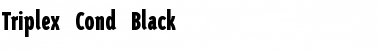 Download Triplex Cond Black Font