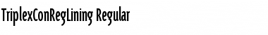 TriplexConRegLining Regular Font