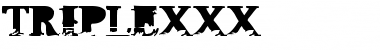 TripleXXX Regular Font