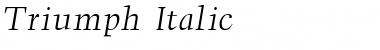 Triumph Italic Font