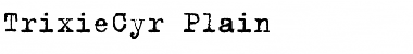TrixieCyr Plain Font
