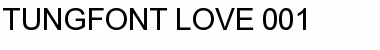 Download tungfont love 001 Font