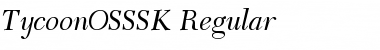 TycoonOSSSK Regular Font