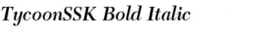 TycoonSSK Bold Italic Font