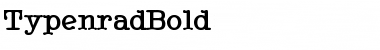 TypenradBold Regular Font