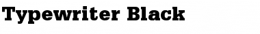 Typewriter Black Bold Font