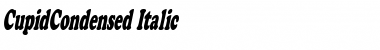 CupidCondensed Italic Font