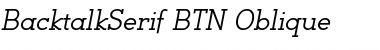 Download BacktalkSerif BTN Font