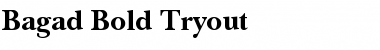 Bagad Bold Tryout Regular Font