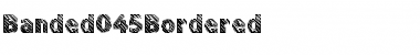 Banded045Bordered Regular Font