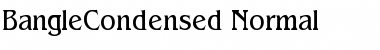 BangleCondensed Normal Font