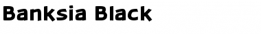 Banksia Black Font