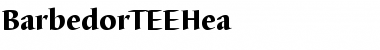 BarbedorTEEHea Regular Font