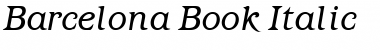 Barcelona-Book BookItalic Font